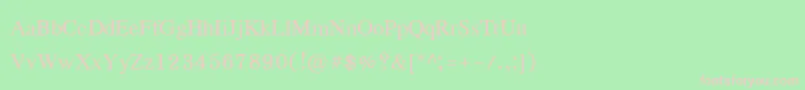 Eucrosiaupc Font – Pink Fonts on Green Background