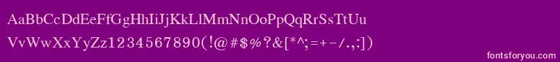 Eucrosiaupc Font – Pink Fonts on Purple Background
