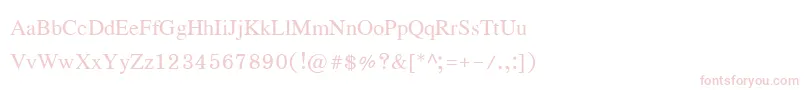 Eucrosiaupc Font – Pink Fonts on White Background
