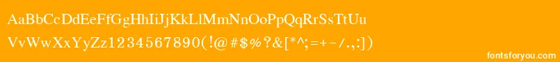 Eucrosiaupc Font – White Fonts on Orange Background