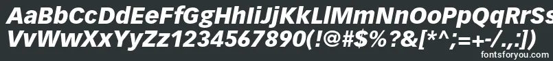 VectoraltstdBlackitalic Font – White Fonts