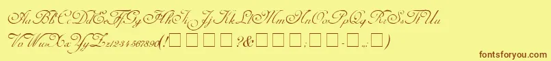 Подробнее о шрифте CarmelScriptSsi Шрифт CarmelScriptSsi – коричневые шрифты на жёлтом фоне