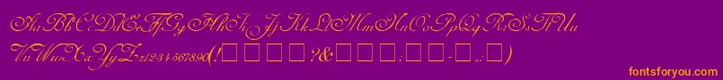 More about CarmelScriptSsi Font CarmelScriptSsi Font – Orange Fonts on Purple Background