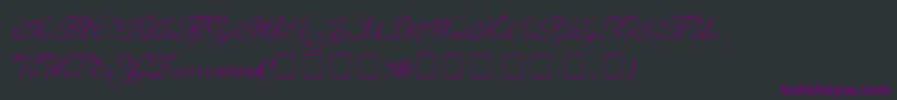 CarmelScriptSsi Font – Purple Fonts on Black Background