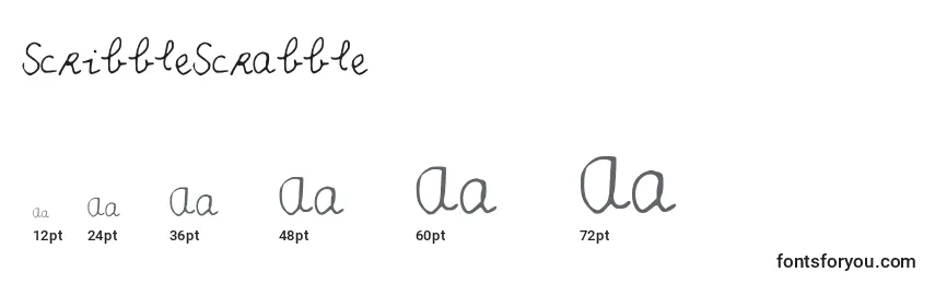 ScribbleScrabble Font Sizes