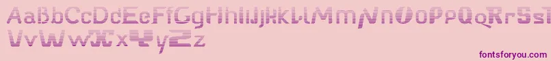 Babelfishzebral Font – Purple Fonts on Pink Background