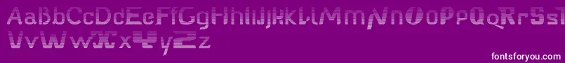 Babelfishzebral Font – White Fonts on Purple Background