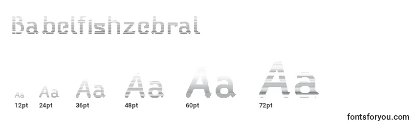 Babelfishzebral Font Sizes