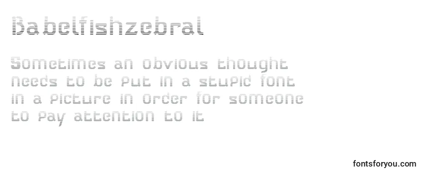 Babelfishzebral Font