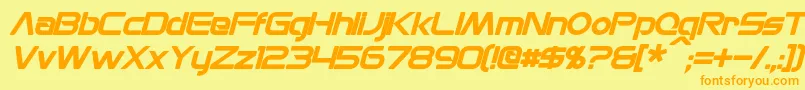 More about MonsOlympiaBoldItalic Font MonsOlympiaBoldItalic Font – Orange Fonts on Yellow Background