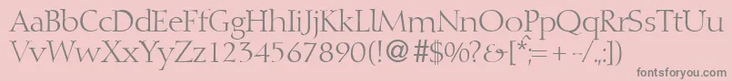 DibbydbNormal Font – Gray Fonts on Pink Background