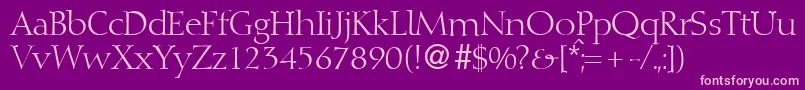 DibbydbNormal Font – Pink Fonts on Purple Background