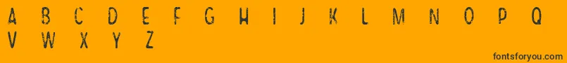 CfsameoldstoryRegular Font – Black Fonts on Orange Background
