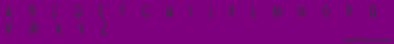 Czcionka CfsameoldstoryRegular – czarne czcionki na fioletowym tle