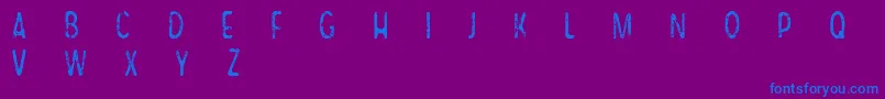 CfsameoldstoryRegular Font – Blue Fonts on Purple Background