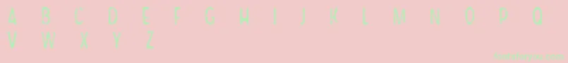 CfsameoldstoryRegular-Schriftart – Grüne Schriften auf rosa Hintergrund