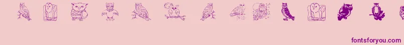 fuente Aezowlsfortraci – Fuentes Moradas Sobre Fondo Rosa