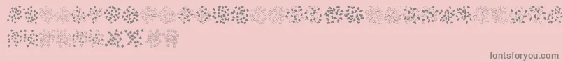 FeConfetti Font – Gray Fonts on Pink Background