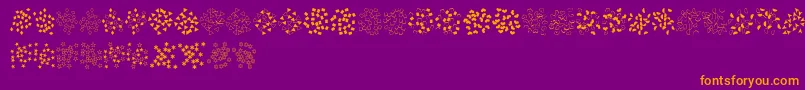 FeConfetti Font – Orange Fonts on Purple Background