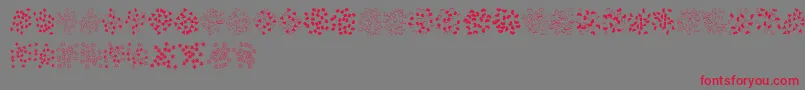 FeConfetti Font – Red Fonts on Gray Background