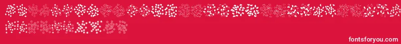 FeConfetti Font – White Fonts on Red Background