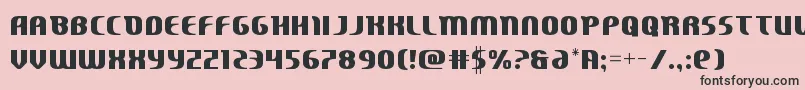 Centaurusstraight Font – Black Fonts on Pink Background