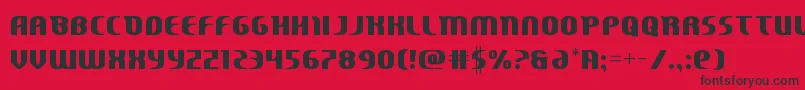 Centaurusstraight Font – Black Fonts on Red Background