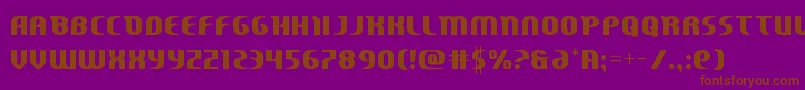 Centaurusstraight Font – Brown Fonts on Purple Background