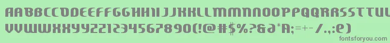 Centaurusstraight Font – Gray Fonts on Green Background