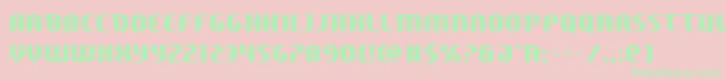 Centaurusstraight Font – Green Fonts on Pink Background