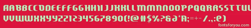 Centaurusstraight Font – Green Fonts on Red Background