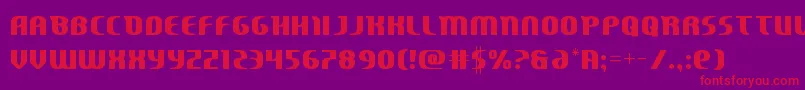 Centaurusstraight Font – Red Fonts on Purple Background