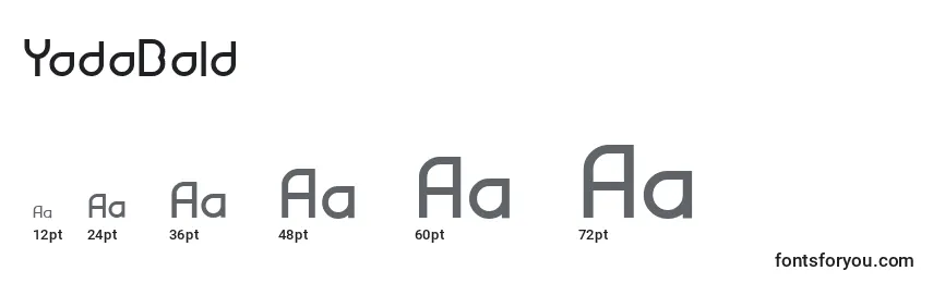 YodoBold Font Sizes