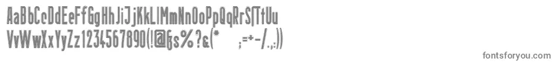 フォントBerlinEmailOutline – 白い背景に灰色の文字