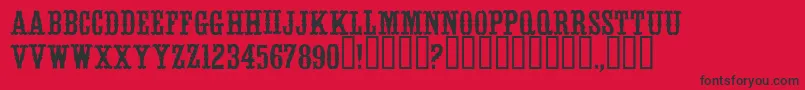 WhitevinegarRegular Font – Black Fonts on Red Background