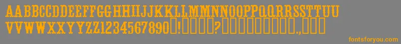WhitevinegarRegular Font – Orange Fonts on Gray Background