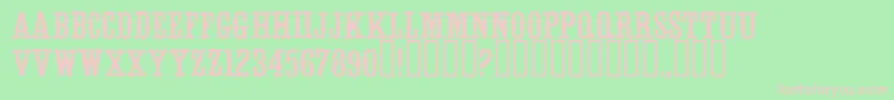 WhitevinegarRegular Font – Pink Fonts on Green Background