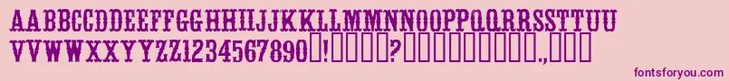 WhitevinegarRegular Font – Purple Fonts on Pink Background
