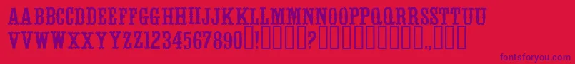 WhitevinegarRegular Font – Purple Fonts on Red Background