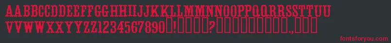 WhitevinegarRegular Font – Red Fonts on Black Background