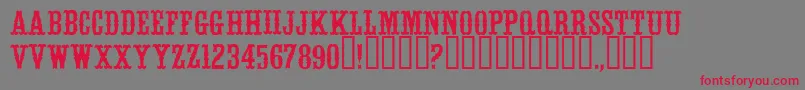 WhitevinegarRegular Font – Red Fonts on Gray Background