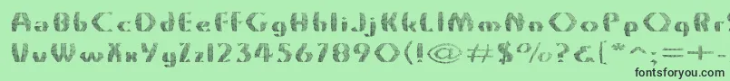 Grossnet Font – Black Fonts on Green Background