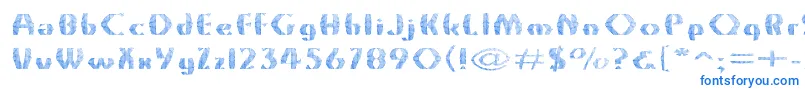 Grossnet Font – Blue Fonts on White Background