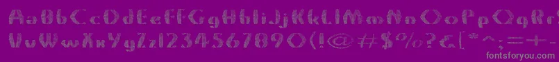 Grossnet Font – Gray Fonts on Purple Background