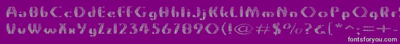 Grossnet Font – Green Fonts on Purple Background