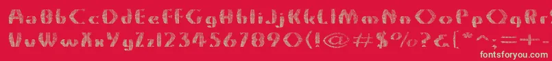 Grossnet Font – Green Fonts on Red Background