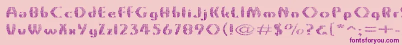 Grossnet Font – Purple Fonts on Pink Background