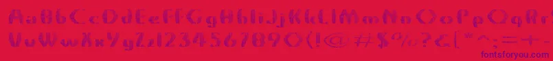 Grossnet Font – Purple Fonts on Red Background