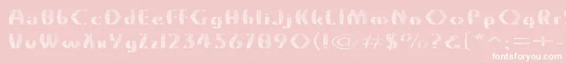 Grossnet Font – White Fonts on Pink Background