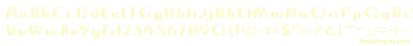 Grossnet Font – Yellow Fonts on White Background